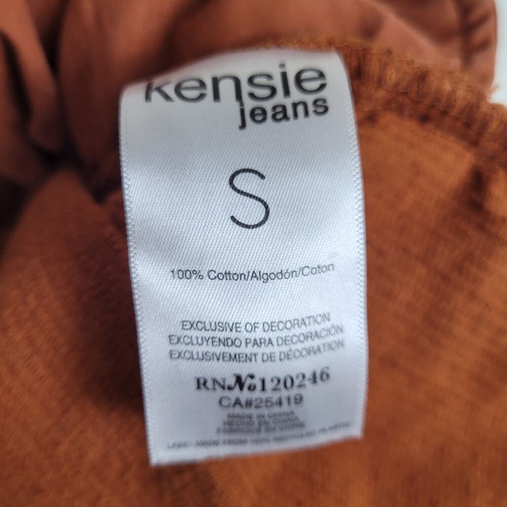 Kensie Jeans brown corduroy snap button chore shacket Size small Outdoors - Picture 9 of 9